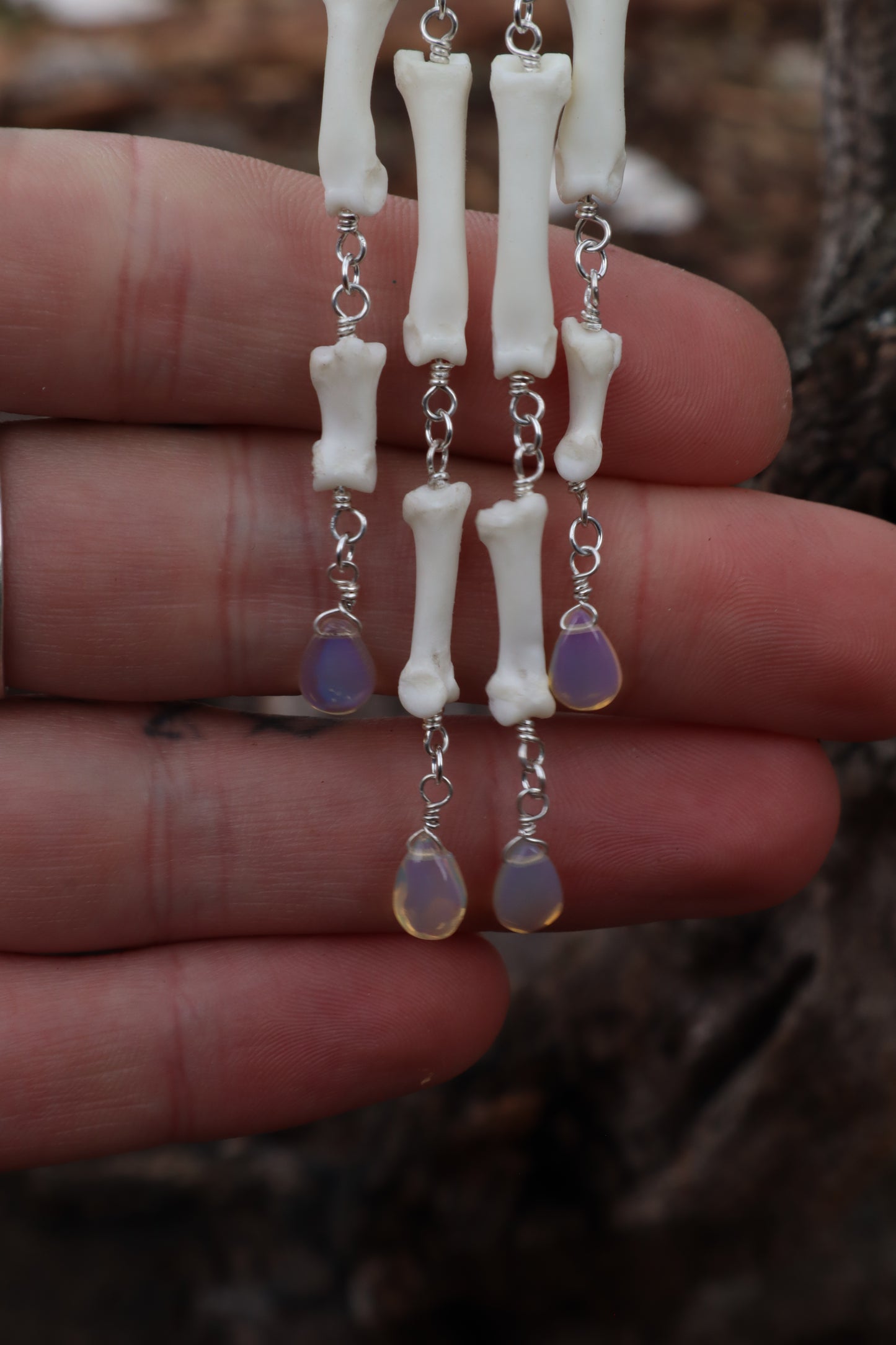 Fluid Red Fox Paw Articulation with Opal “Claws”