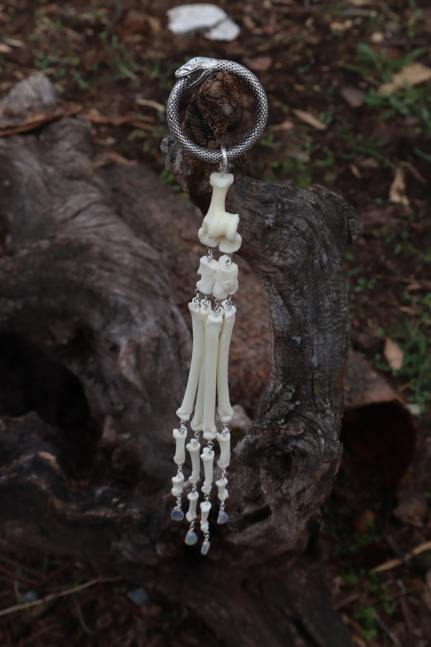 Fluid Red Fox Paw Articulation with Opal “Claws”