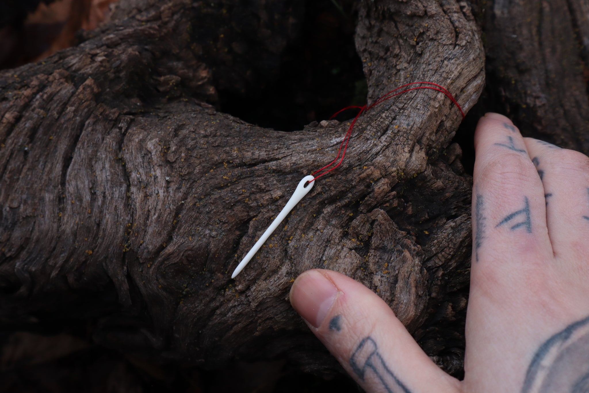 Wolf Bone Sewing Needle