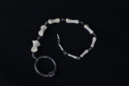 Fluid Whitetail Deer Tail Articulation with Ouroboros Ring