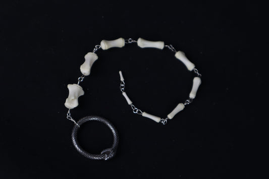 Fluid Whitetail Deer Tail Articulation with Ouroboros Ring