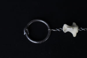 Whitetail Deer Tail Articulation with Ouroboros Ring