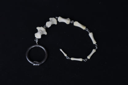 Whitetail Deer Tail Articulation with Ouroboros Ring