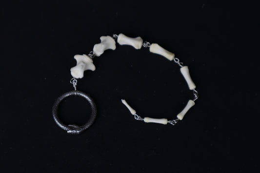Whitetail Deer Tail Articulation with Ouroboros Ring
