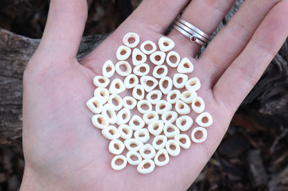 Gray Wolf Phalange Bone Beads