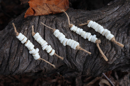 Gray Wolf Phalange Bone Beads