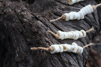 Gray Wolf Phalange Bone Beads