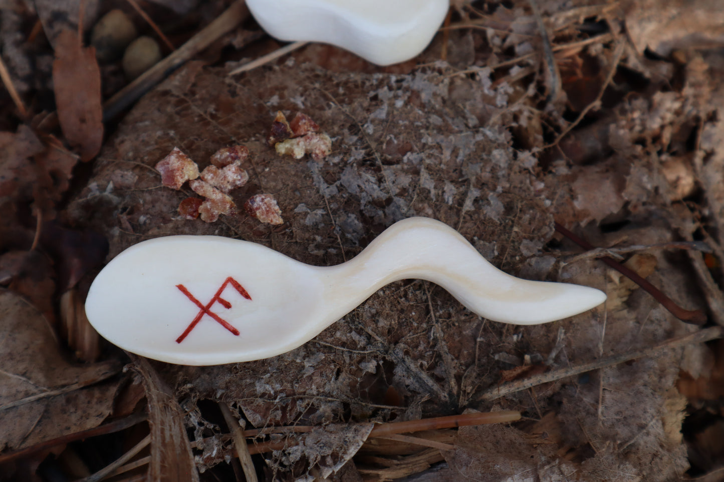 Elk Bone Offering Tools - Chalice and Spoon