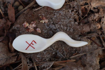 Elk Bone Offering Tools - Chalice and Spoon