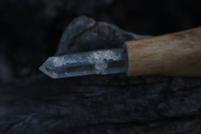 Great Pyrenees Humerus Pendulum with Ouroboros Ring