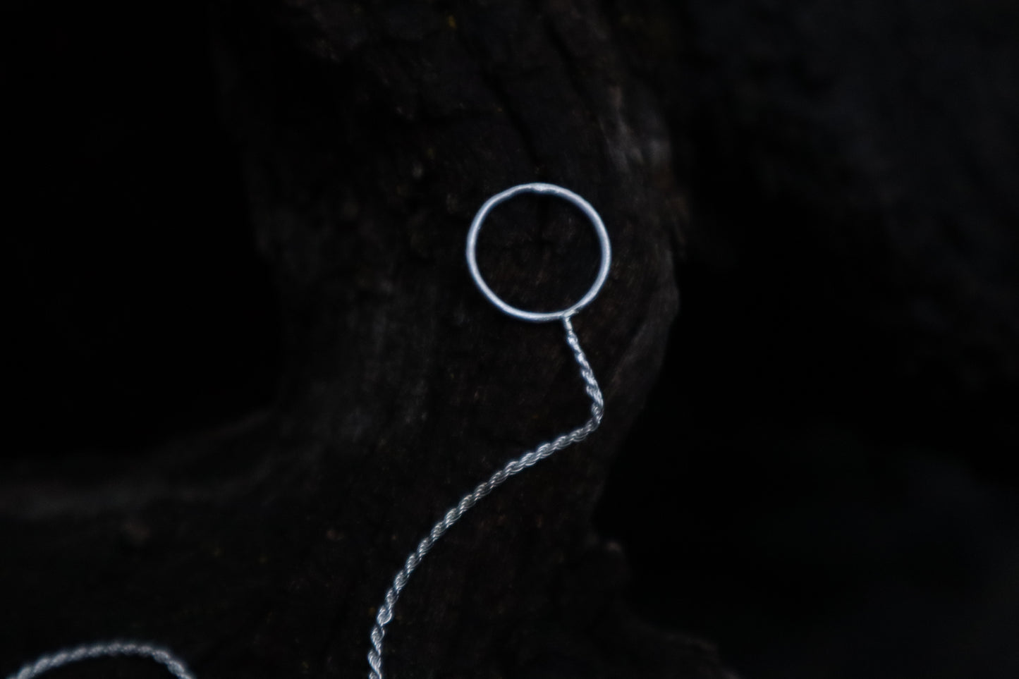 Gray Wolf Lariat Necklace
