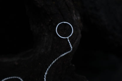 Gray Wolf Lariat Necklace