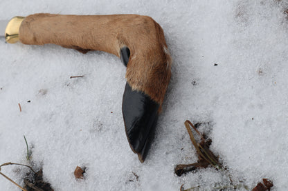 Whitetail Deer Hoof Hatchet with Leather Sheath