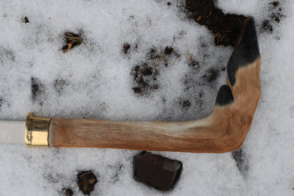 Whitetail Deer Hoof Hatchet with Leather Sheath