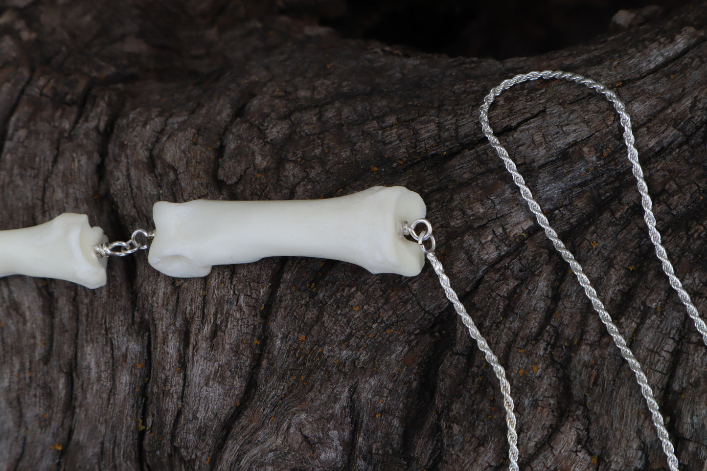 Gray Wolf Lariat Necklace