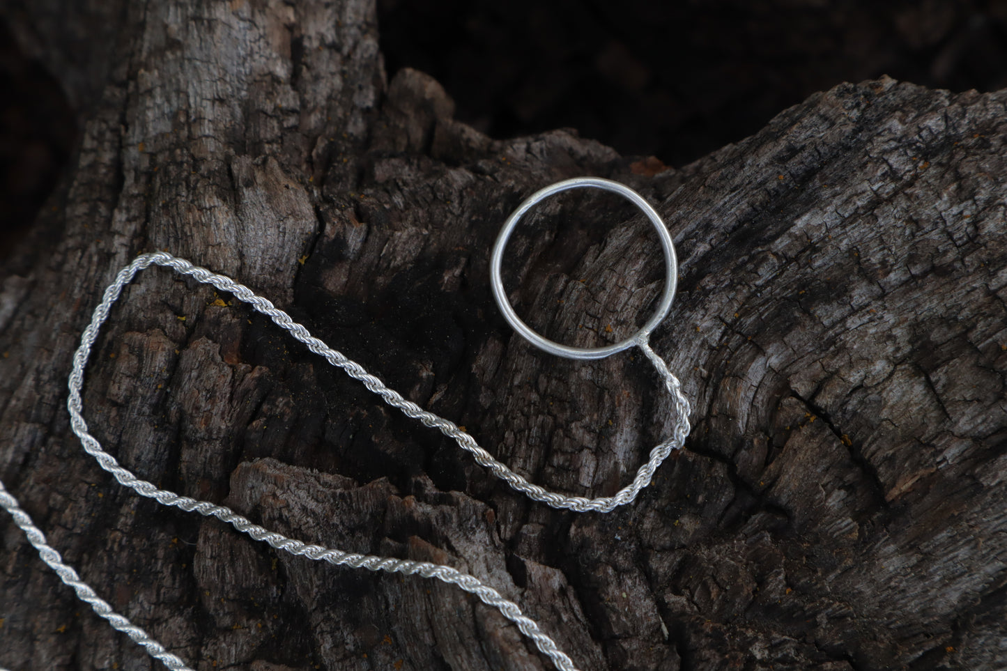 Gray Wolf Lariat Necklace
