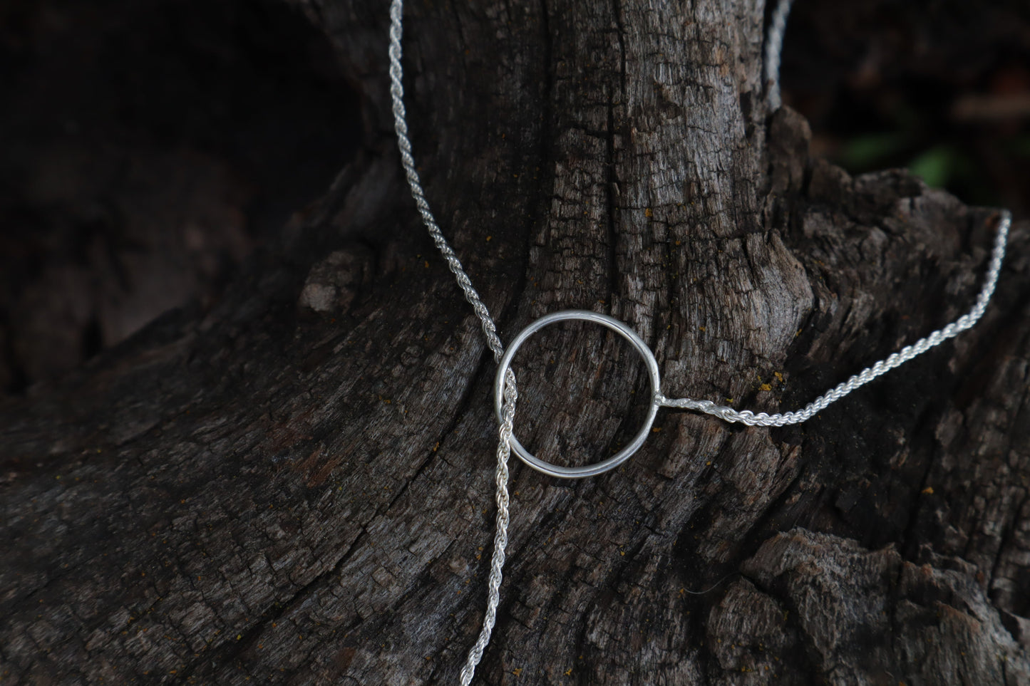 Gray Wolf Lariat Necklace