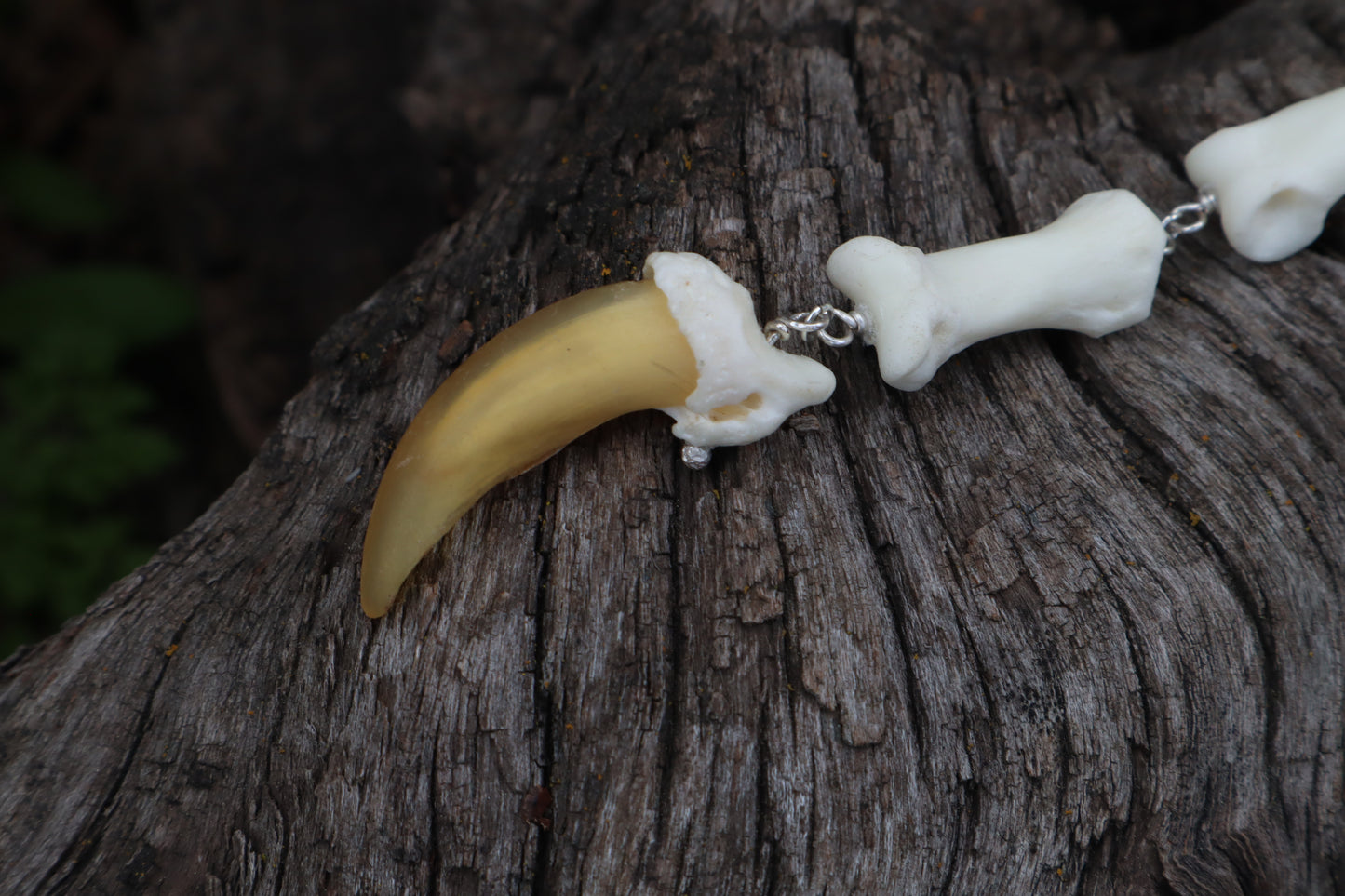 Gray Wolf Lariat Necklace
