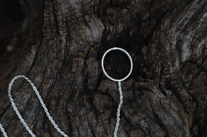 Gray Wolf Lariat Necklace