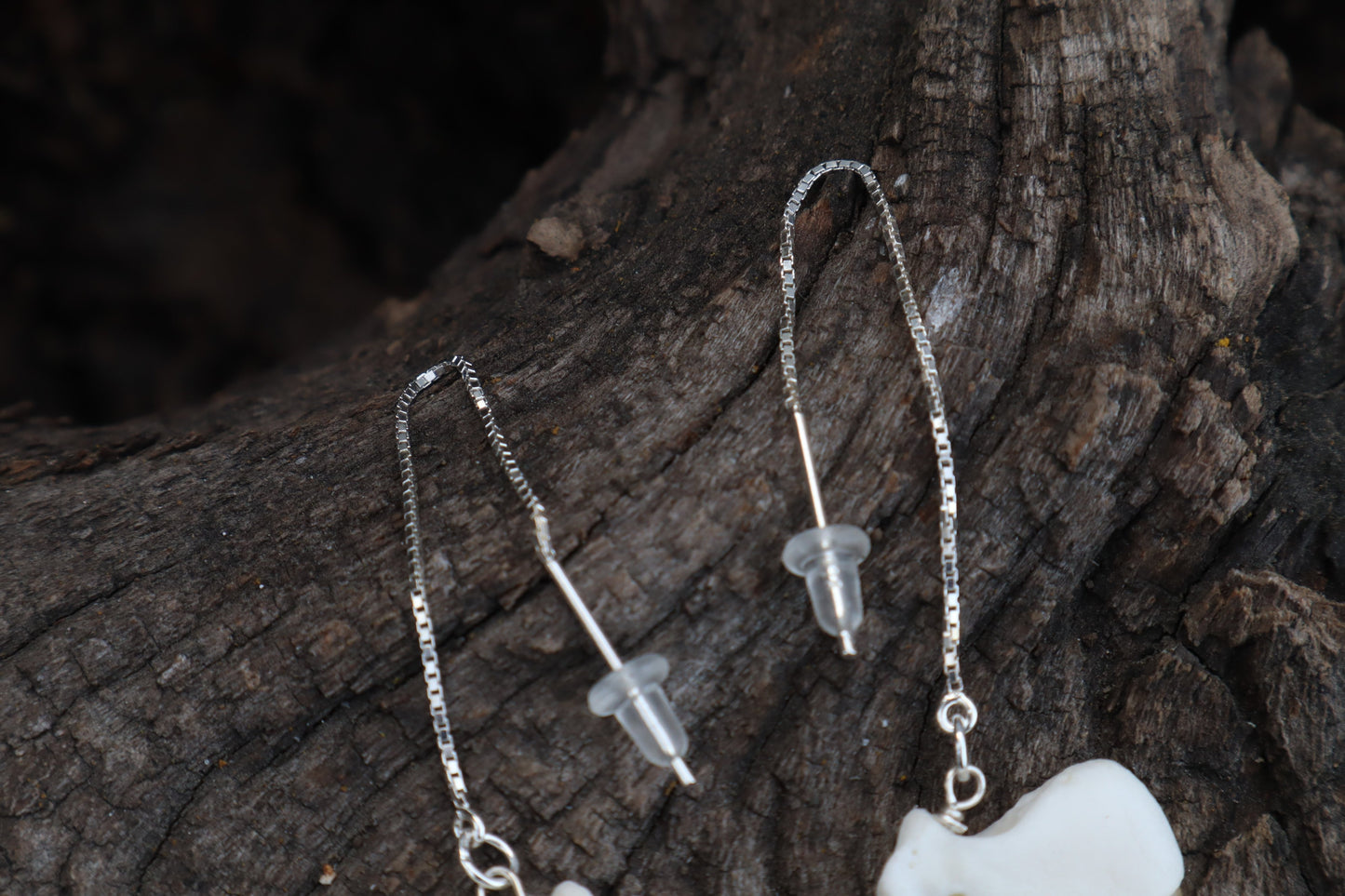 Opal Bobcat Claw Earrings - .925 Silver