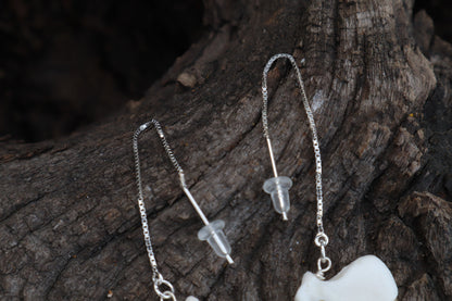 Opal Bobcat Claw Earrings - .925 Silver