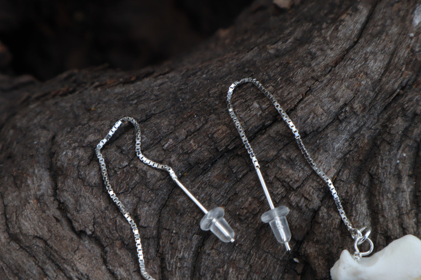 Emerald Bobcat Claw Earrings - .925 Silver