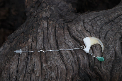 Emerald Bobcat Claw Earrings - .925 Silver