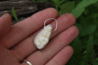Reserved for Skye - Raccoon Skull Fragment Necklace - .925 Sterling Silver