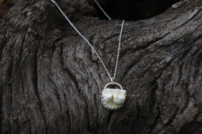 Raccoon Molar Necklace - .925 Sterling Silver