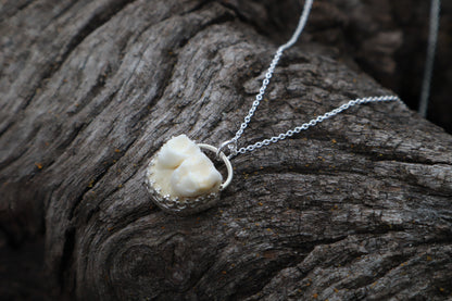 Raccoon Molar Necklace - .925 Sterling Silver