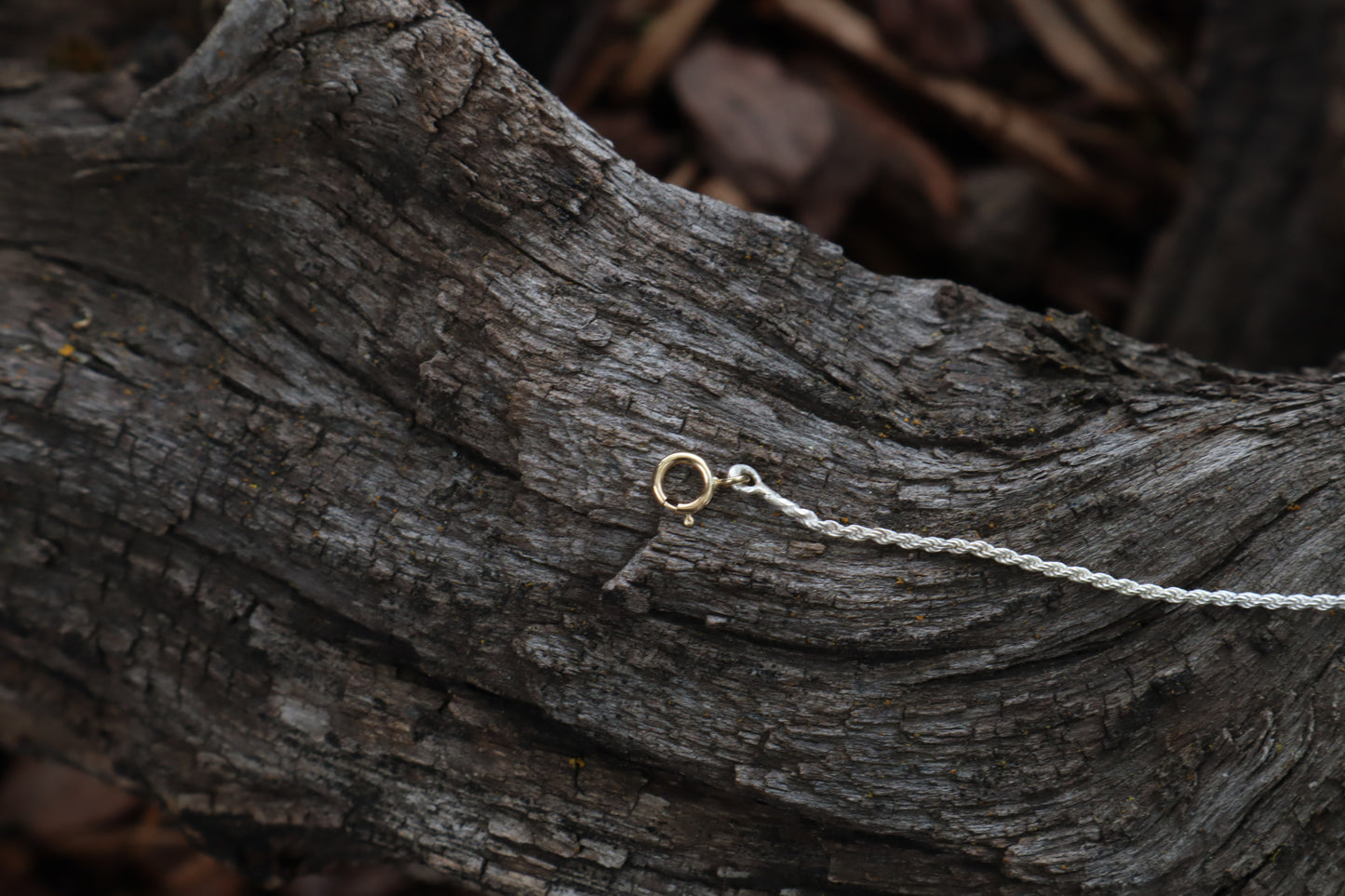 Gray Wolf Bone and Moonstone Necklace