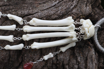 Fluid Red Fox Paw Articulation with Ruby “Claws”
