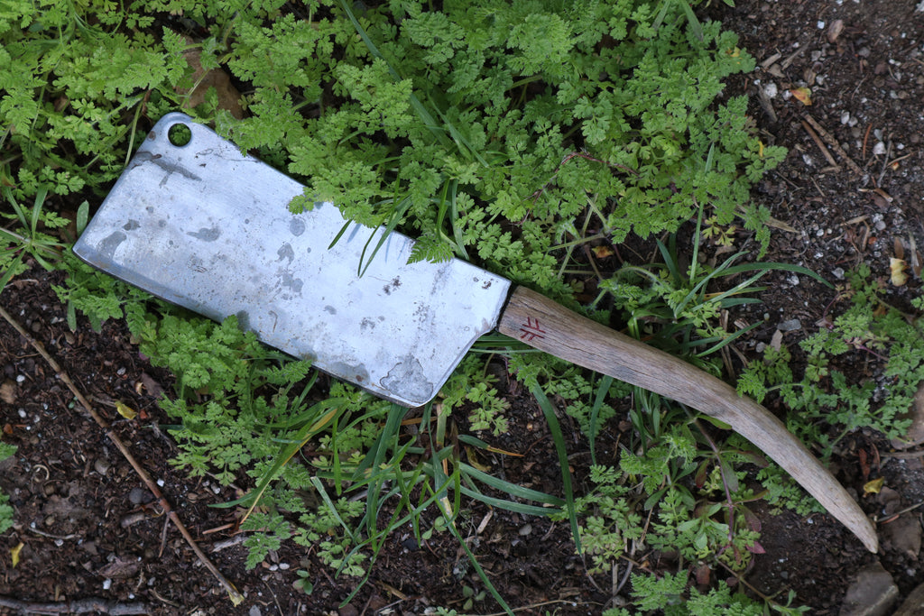 Whitetail Deer Antler Butcher Knife
