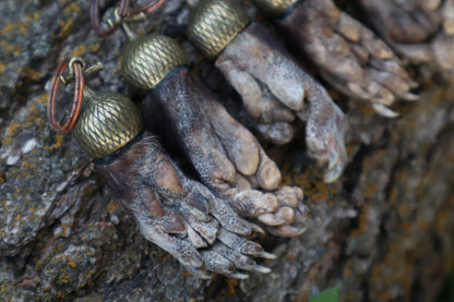 Opossum Paw Acorn Keychain