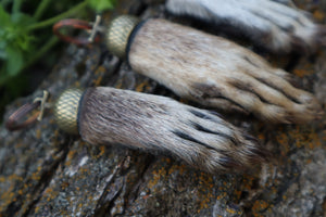 Raccoon Paw Acorn Keychain