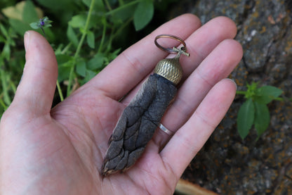 Raccoon Paw Acorn Keychain