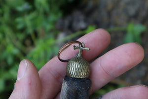 Raccoon Paw Acorn Keychain