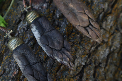 Raccoon Paw Acorn Keychain