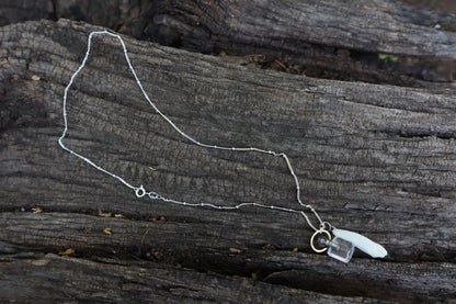 Gray Wolf Moon Water Necklace