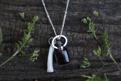 Gray Wolf Moon Water Necklace