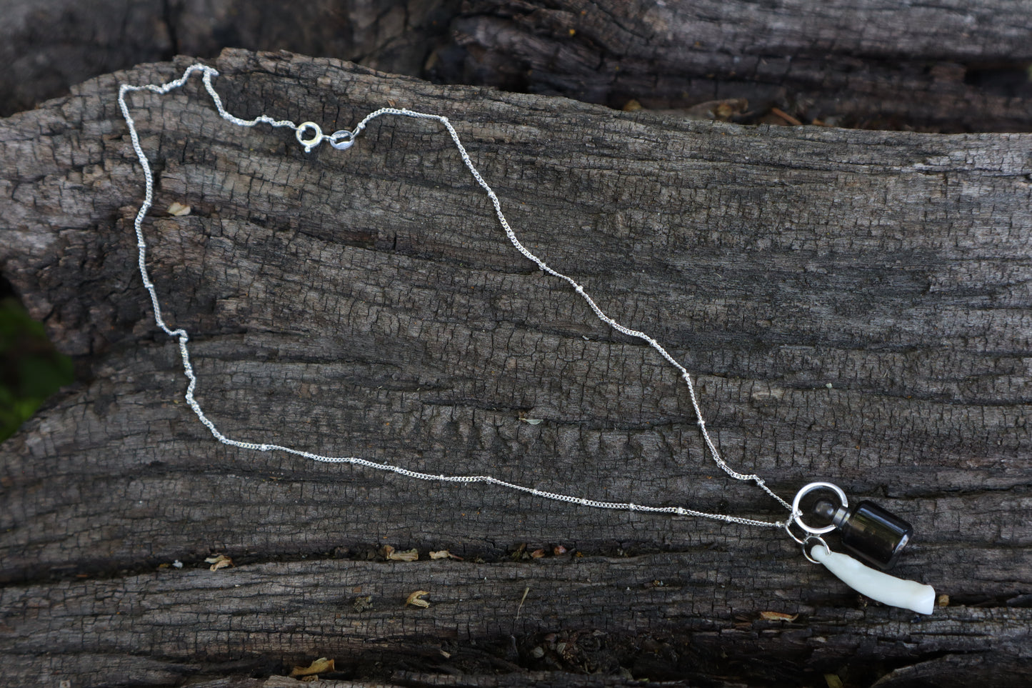 Gray Wolf Moon Water Necklace