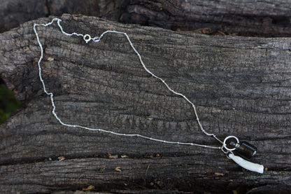 Gray Wolf Moon Water Necklace