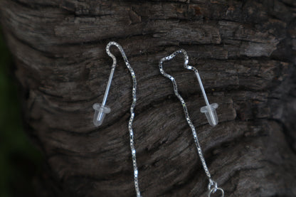 Badger Claw Earrings - .925 Silver
