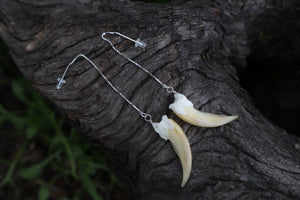 Badger Claw Earrings - .925 Silver
