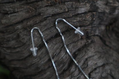 Badger Claw Earrings - .925 Silver