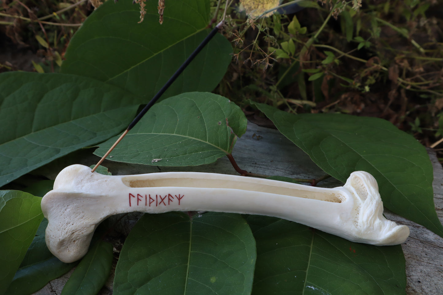 Whitetail Deer Femur Incense Burner