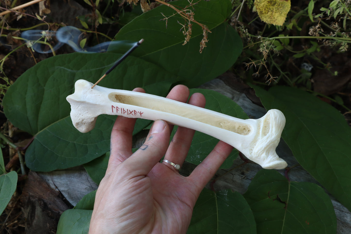 Whitetail Deer Femur Incense Burner
