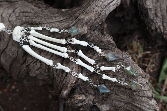 Red Fox Arm Fluid Articulation with Labradorite "Claws"
