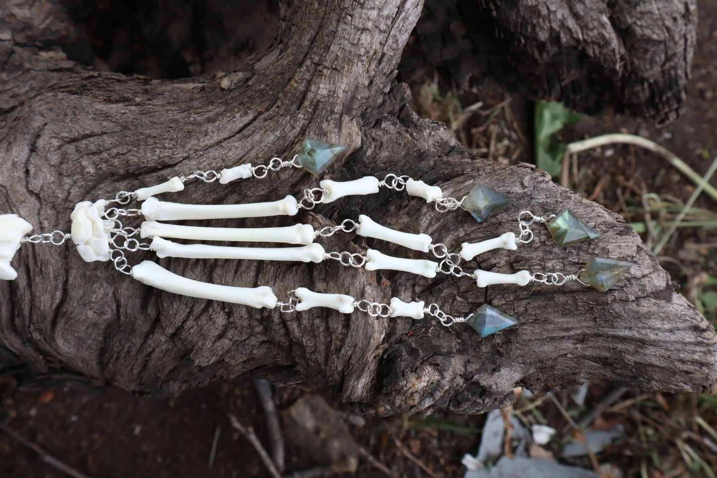 Red Fox Arm Fluid Articulation with Labradorite "Claws"