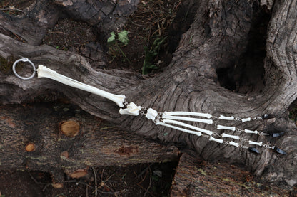 Red Fox Leg Fluid Articulation with Smoky Quartz "Claws"